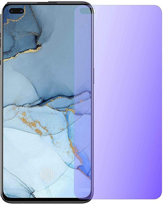 ELEF Edge To Edge Tempered Glass for Oppo A93 Anti Blu Eye Protector Tempered Glass Blocks Excess Harmful Blue Light(Pack of 1)