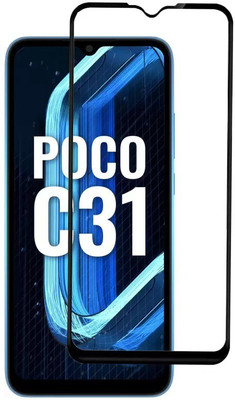 ARMAGUARD Edge To Edge Tempered Glass for POCO C31(Pack of 1)
