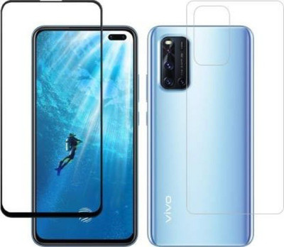 4 YARDS Front and Back Tempered Glass for Vivo V19(Pack of 1)