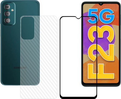 Vatsin Front and Back Tempered Glass for Samsung Galaxy F23 5G, Samsung Galaxy F23 5G (Back Carbon Fiber)(Pack of 2)