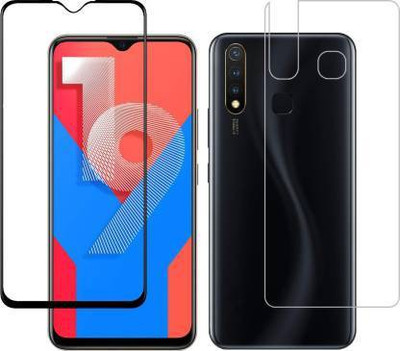 4 YARDS Front and Back Tempered Glass for Vivo Y19(Pack of 1)