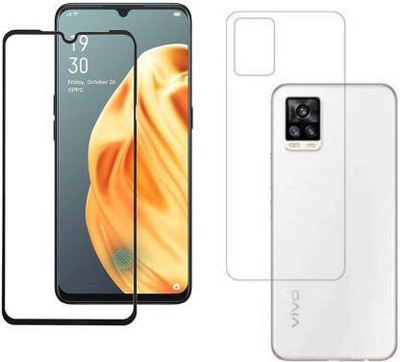 4 YARDS Front and Back Tempered Glass for Vivo V20(Pack of 1)