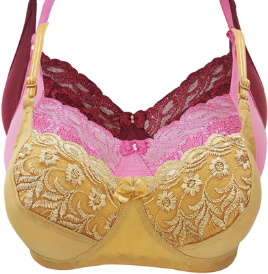 X-WELL Women Full Coverage Non Padded Bra(Multicolor)