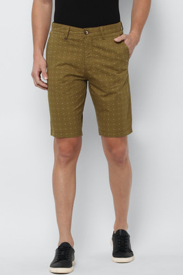 LOUIS PHILIPPE Printed Men Brown Regular Shorts