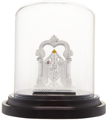 SILVERSPOT JEWEL 999 Pure Silver Shri Tirupati Balaji/Lord venkateshwara Ido Decorative Showpiece  -  12 cm(Silver, White)