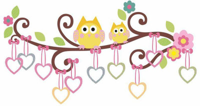 STICKER STUDIO 91 cm Owl tree Self Adhesive Sticker(Pack of 1)