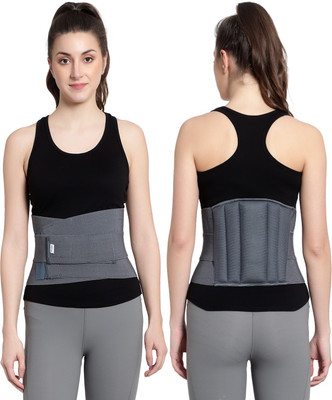 WAFCO Lumber Sacral (LS) Waist Belt For Men/Women Lower Back Pain Relief Back / Lumbar Support(Grey)