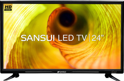 Sansui Prime Series 60 cm (24 inch) HD Ready LED TV with 20W Speaker (Black) (2021 Model)