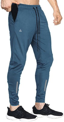 AVOLT Solid Men Light Blue Track Pants