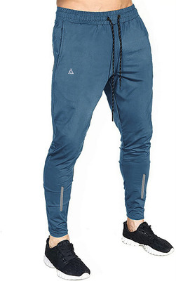 AVOLT Self Design Men Light Blue Track Pants