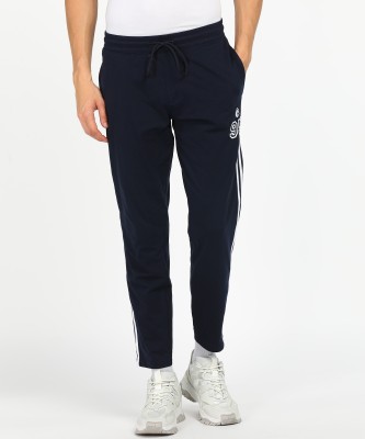 RUF AND TUF Solid Men Blue Track Pants