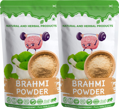 NATURAL AND HERBAL PRODUCTS Brahmi Powder(2 x 100 g)