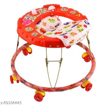 SALEGROW Activity Walker With Parent Rod(Red)