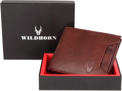 WILDHORN Men Casual Maroon Genuine Leather Wallet(8 Card Slots)
