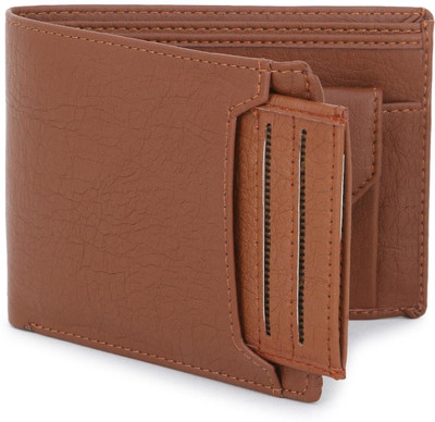 DENNY BLACQ Men Tan Artificial Leather Wallet(7 Card Slots)