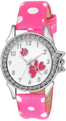 VARNI ENT Artistic Design Strap Beautiful Diamond Stud Analog Dial watch for Girls & Women Analog Watch  - For Girls
