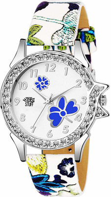 VARNI ENT Artistic Design Strap Beautiful Diamond Stud Analog Dial watch for Girls & Women Analog Watch  - For Girls