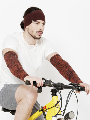 Bharatasya Cotton Arm Sleeve For Men & Women(Free, Brown)