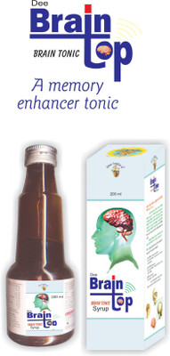 DEE INDIA HERBALS Brain Top Syrup A Memory Enhancer Tonic ( 200 ml) Combo Pack of 1(5 ml)