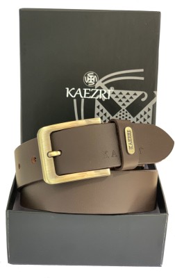 KAEZRI Men Brown Genuine Leather Belt