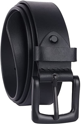 KAEZRI Men Black Genuine Leather Belt