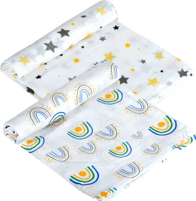 LazyToddler 3D Printed Crib Swaddling Baby Blanket for  Mild Winter(Cotton, White1)