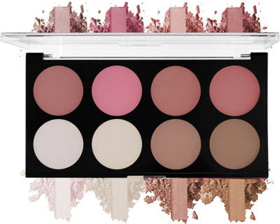 MARS Matte blusher with highlighter and contour blusher, highlighter, contour palette(Shade-02)