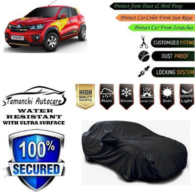 Tamanchi Autocare Car Cover For Renault Kwid IRON MAN 1.0 AMT(Black)