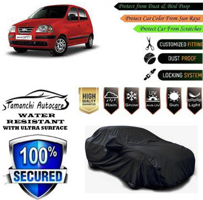 Tamanchi Autocare Car Cover For Hyundai Santro Xing(Black)
