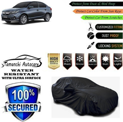 Tamanchi Autocare Car Cover For Honda Amaze VX CVT Petrol(Black)