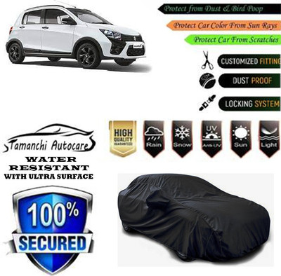 Tamanchi Autocare Car Cover For Maruti Suzuki Celerio X AMT VXI Option Petrol(Black)