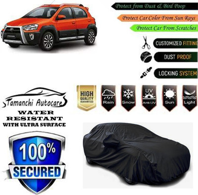 Tamanchi Autocare Car Cover For Toyota Etios Cross 1.4L VD(Black)