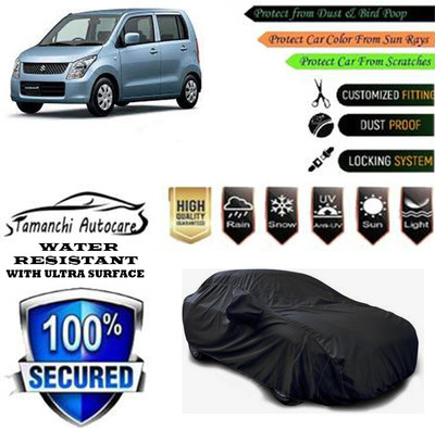 Tamanchi Autocare Car Cover For Maruti Suzuki Wagon R 1.1L 16V(Black)