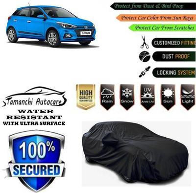 Tamanchi Autocare Car Cover For Hyundai Elite i20 Asta Option 1.4 CRDi(Black)