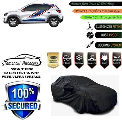 Tamanchi Autocare Car Cover For Renault Kwid CAPTAIN AMERICA 1.0 MT(Black)