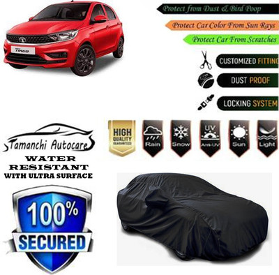 Tamanchi Autocare Car Cover For Tata Tiago XZA Plus AMT Petrol(Black)