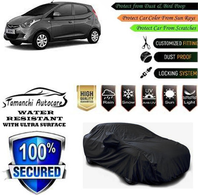 Tamanchi Autocare Car Cover For Hyundai EON D Lite Plus Option(Black)