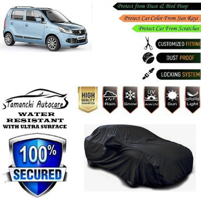 Tamanchi Autocare Car Cover For Maruti Suzuki Wagon R ZXI AMT 1.2 Petrol(Black)