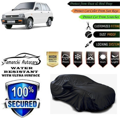 Tamanchi Autocare Car Cover For Maruti Suzuki 800 Std BSIII(Black)