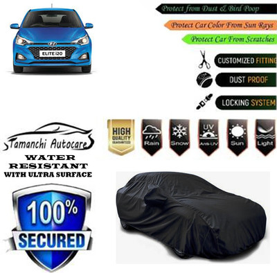 Tamanchi Autocare Car Cover For Hyundai Elite i20 Sportz 1.2(Black)