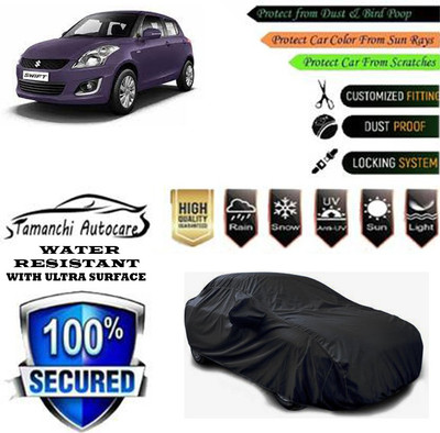 Tamanchi Autocare Car Cover For Maruti Suzuki Swift LDI Optional(Black)