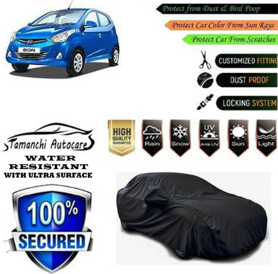 Tamanchi Autocare Car Cover For Hyundai EON D Lite Plus(Black)