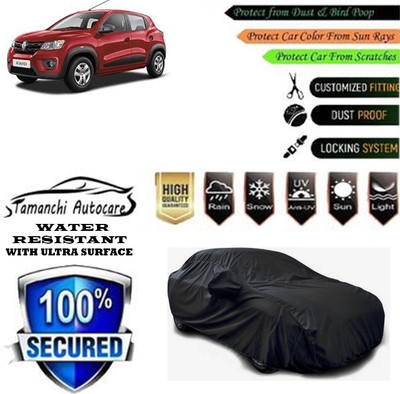 Tamanchi Autocare Car Cover For Renault Kwid Climber 1.0 MT Petrol(Black)