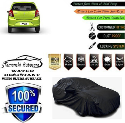Tamanchi Autocare Car Cover For Maruti Suzuki Alto 800 LXI Opt Petrol(Black)