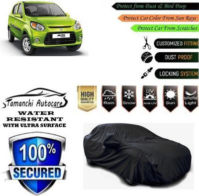 Tamanchi Autocare Car Cover For Maruti Suzuki Alto 800 VXI Petrol(Black)