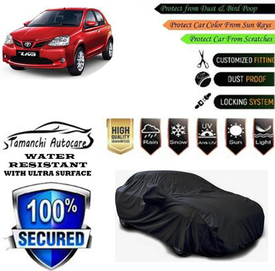 Tamanchi Autocare Car Cover For Toyota Etios Liva 1.4 VD Dual Tone Diesel(Black)