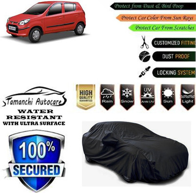 Tamanchi Autocare Car Cover For Maruti Suzuki Alto 800 VXI Plus Petrol(Black)
