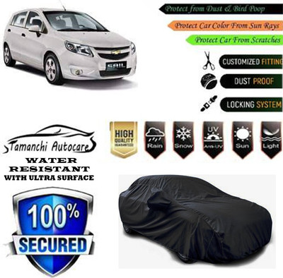 Tamanchi Autocare Car Cover For Chevrolet Sail Hatchback 1.3 TCDi LS(Black)