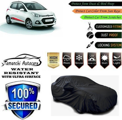 Tamanchi Autocare Car Cover For Hyundai Grand i10 Magna Petrol(Black)