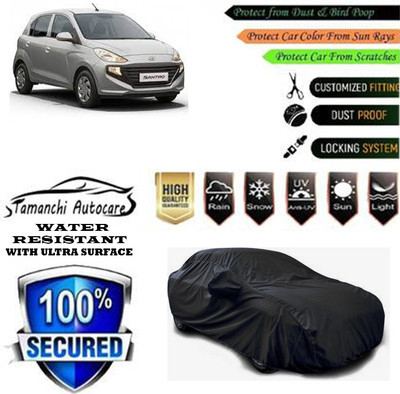 Tamanchi Autocare Car Cover For Hyundai Santro Asta Petrol(Black)
